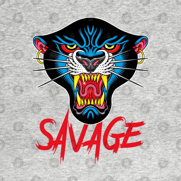 Savage Phanter Traditional Tattoo by Creative Style